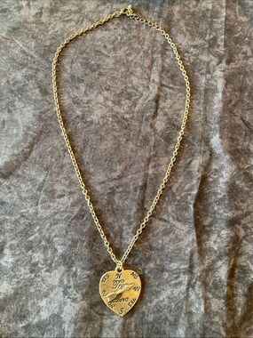 Heart Compass Pendant Necklace - True Love Yes or No